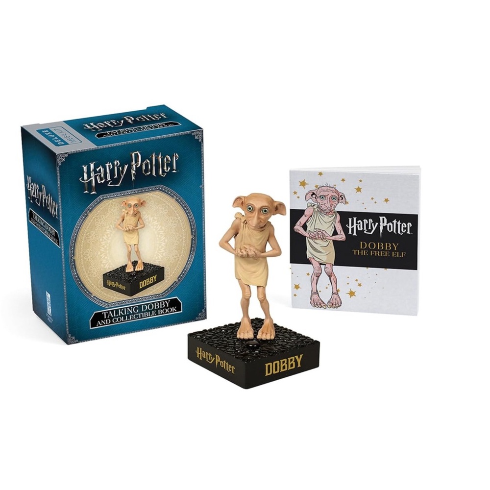 New Mini Talking Dobby Figure with Collectable Book Harry Potter Action Figure
